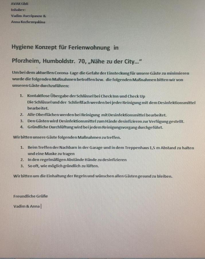 Nahe An Der City Fuer Monteure Und Fuer Urlauber Pforzheim Eksteriør billede